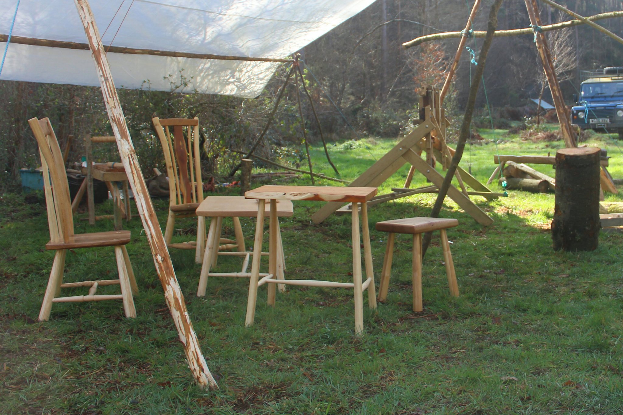Woodwork Courses in Devon - learn to make green wood 